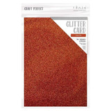 A4 Ruby Red Glitter Card Sheets (5)