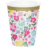 Floral Party Paper Cups (8)