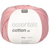 Rico Essentials Light Pink Cotton Yarn Ball - 50g (1)