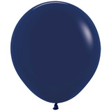 18" Fashion Navy Blue Sempertex Latex Balloons (25)