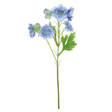 47cm Blue Silk Dahlia Spray (1)