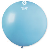 31" Standard Baby Blue Gemar Latex Balloons (10)