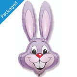 35 inch Lilac Rabbit Head Foil Balloon (1)