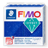 Fimo Effect Soft Glitter Blue Modelling Clay - 57g (1)