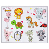 Animal Friends Crystal Art Stickers Set (10)