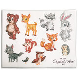 Forest Animals Crystal Art Stickers Set (10)