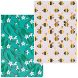 A5 Bees & Floral Dotted Notebooks (2)