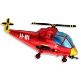 38 inch Red Helicopter Foil Balloon (1)