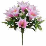 37cm Pink Easter Lily Bush (1)