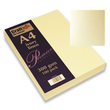 A4 Ivory Linen Card Sheets (100)