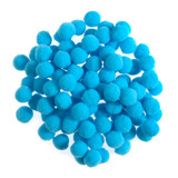 Light Blue Pom Poms - 6mm (100)