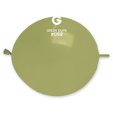 13" Standard Olive Green Gemar G-Link Latex Balloons (50)
