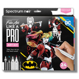 Harley Quinn Heroes & Villains Pro Fan Art Colouring Kit (1)