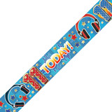 Age 11 Cool Headphones Holographic Birthday Banner - 2.7m (1)