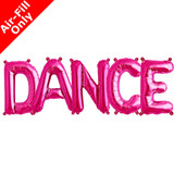 DANCE - 16 inch Magenta Foil Letter Balloon Pack (1)