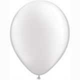 11" Pastel Pearl White Latex Balloons (25)