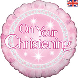 18 inch Oaktree On Your Christening Girl Foil Balloon (1)