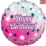 18 inch Glitterball Birthday Foil Balloon (1)