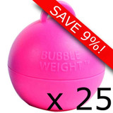 Bag of 35g Magenta Bubble Weights (25)