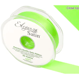 Lime Green Satin Ribbon - 25mm x 20m (1)