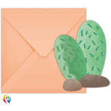 Llama Cactus Invitations & Envelopes (6)