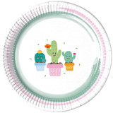 Smiling Cactus Paper Plates (8)