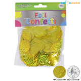 25mm Holographic Gold Foil Confetti (50g)