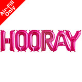 HOORAY - 16 inch Magenta Foil Letter Balloon Pack (1)