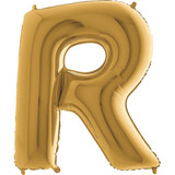 40 inch Gold Letter R Foil Balloon (1)