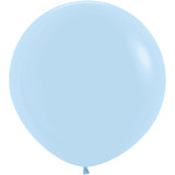 3ft Pastel Matte Blue Sempertex Latex Balloons (2)