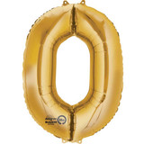 34 inch Anagram Gold Number 0 Foil Balloon (1)