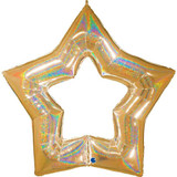 48 inch Linky Star Glitter Gold Foil Balloon (1)