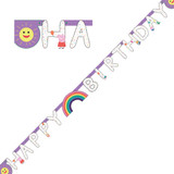 Peppa Pig Bright Happy Birthday Letter Paper Banner - 2.5m (1)