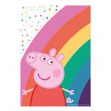 Peppa Pig Bright Rainbow Paper Party Bags (8)