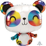 24 inch Rainbow Panda Supershape Foil Balloon (1)