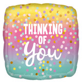 18 inch Thinking of You Dots Foil Balloon (1)