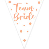 Team Bride Rose Gold Foil Bunting - 3.9m (1)