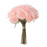 26cm Pink Blenheim Bridal Bouquet - 12 Heads (1)