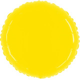 21" Shiny Yellow Round Foil Balloon (1)