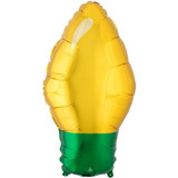 22 inch Gold Christmas Light Bulb Junior Shape Foil Balloon (1)