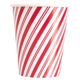 Red Stripes Snowman Paper Cups (8)