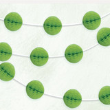 Green Honeycomb Ball Garland - 7ft (1)