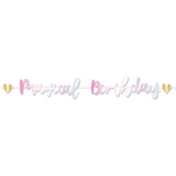 Fairy Princess Birthday Letter Paper Banner - 1.8m (1)