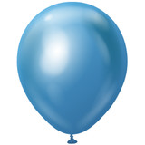 18" Mirror Blue Kalisan Latex Balloons (25)