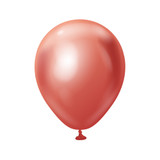 5" Mirror Red Kalisan Latex Balloons (100)