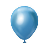 5" Mirror Blue Kalisan Latex Balloons (100)