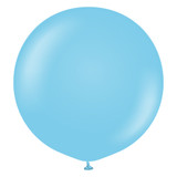 24" Standard Baby Blue Kalisan Latex Balloons (2)