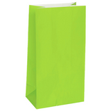 Lime Green Paper Treat Bags (12)