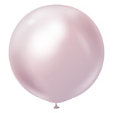24" Mirror Pink Gold Kalisan Latex Balloons (2)