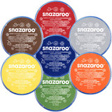 Snazaroo Boys Colours Face Paint Pack - 7 Different Colours